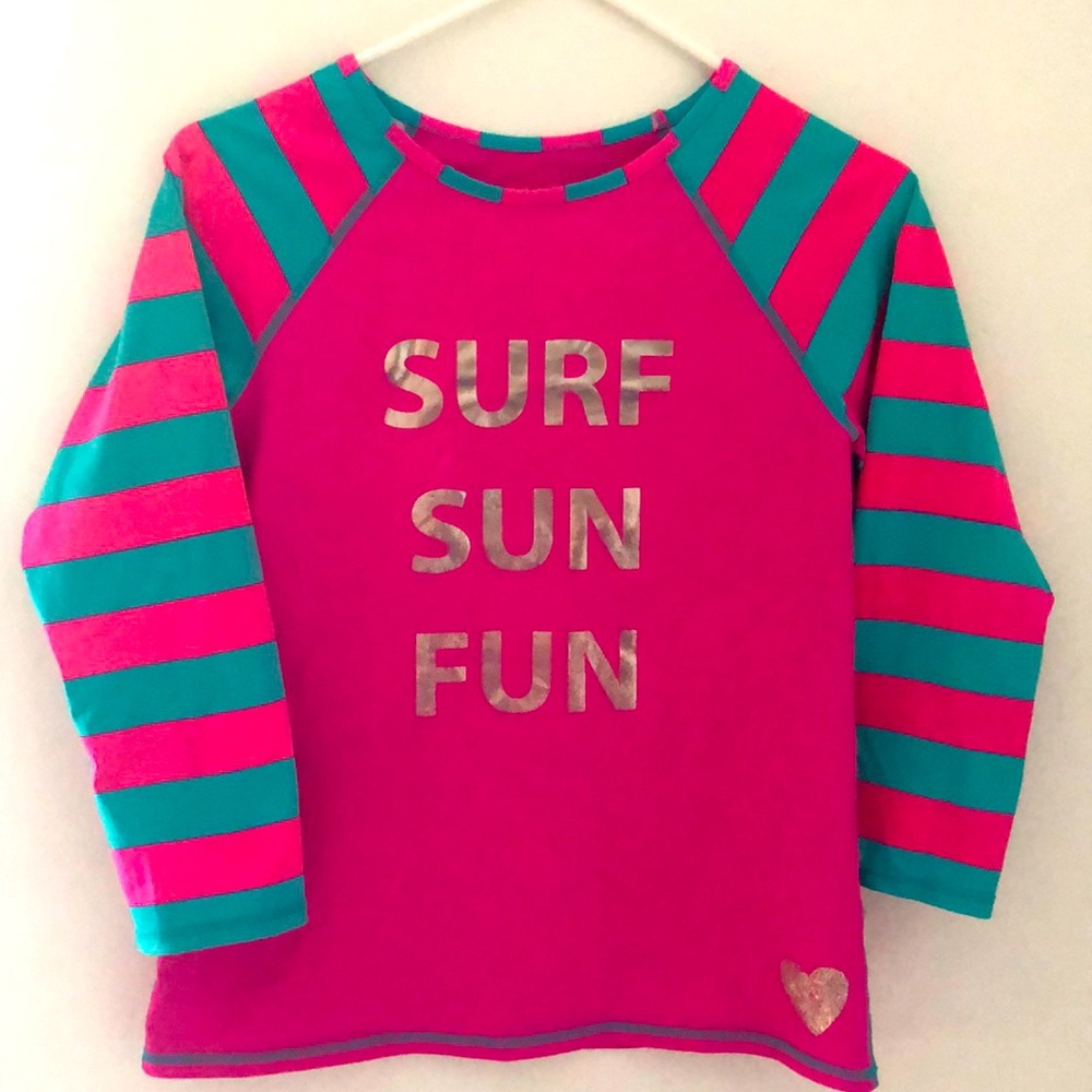 Garnet Hill girls rash guard